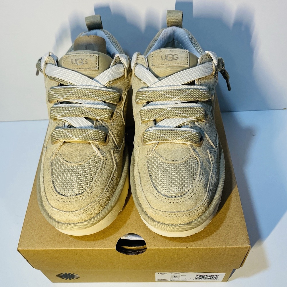 UGG Women's Lo Lowmel Sneaker Mustard Seed Beige 1168890-MDSD New In Box Size 8